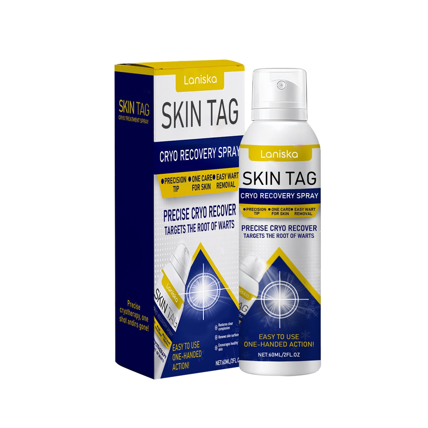 ❄️ Fast-Acting Cryo Formula! ✨ Freeze Blemishes Instantly! Skin Tag Cryo Treatment Spray