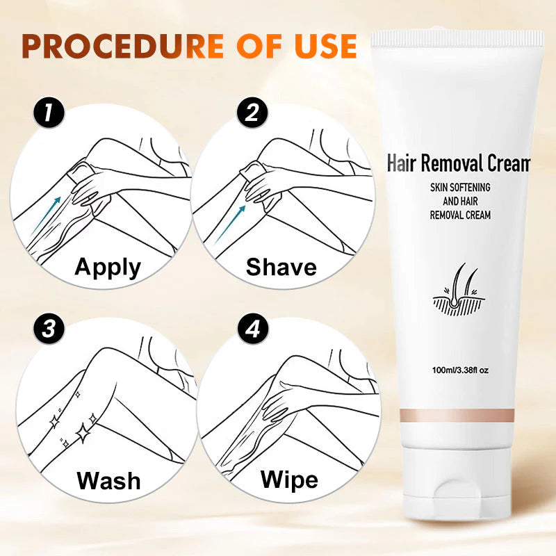 Multifunctional scented gentle formula hair removal cream