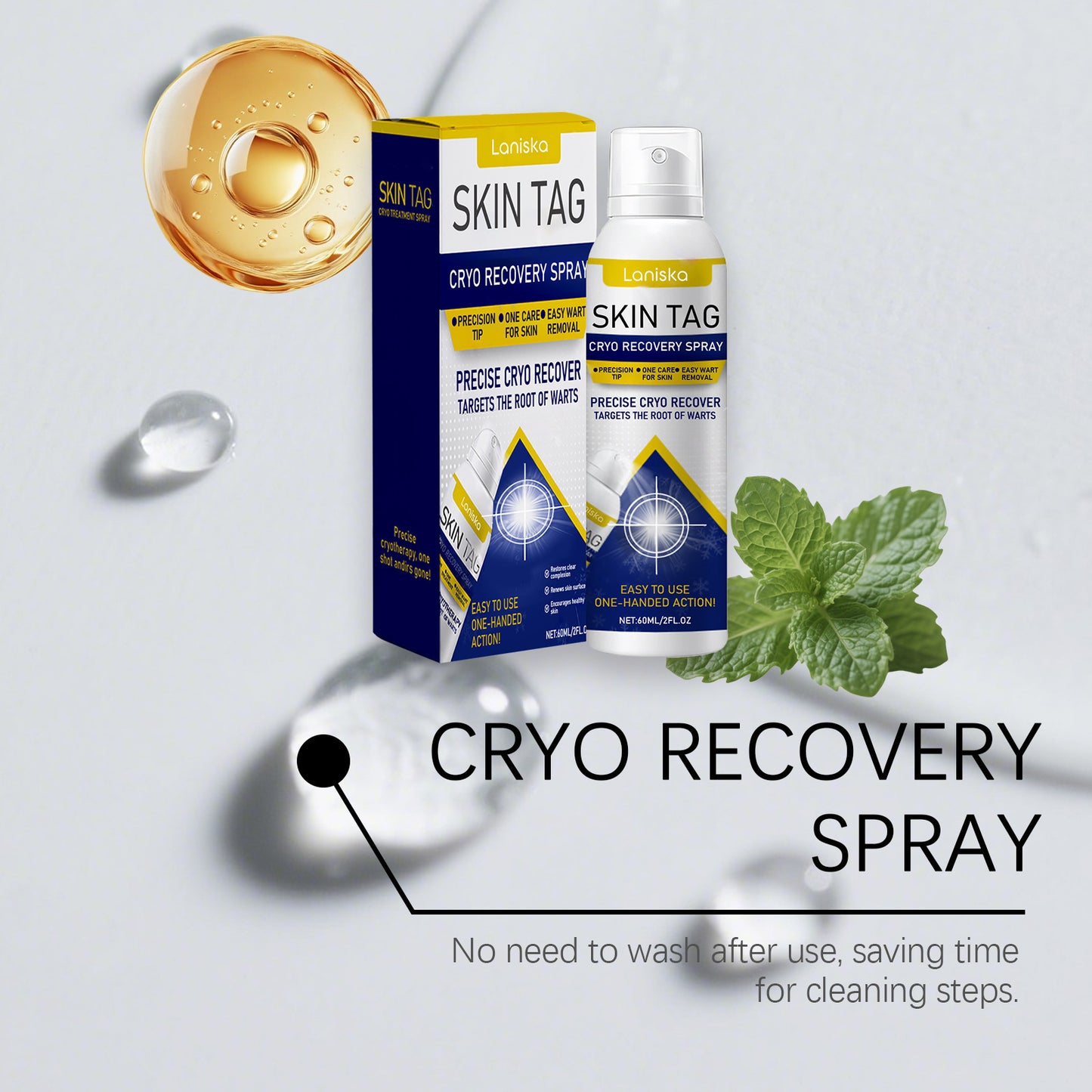 ❄️ Fast-Acting Cryo Formula! ✨ Freeze Blemishes Instantly!  Skin Tag Cryo Treatment Spray