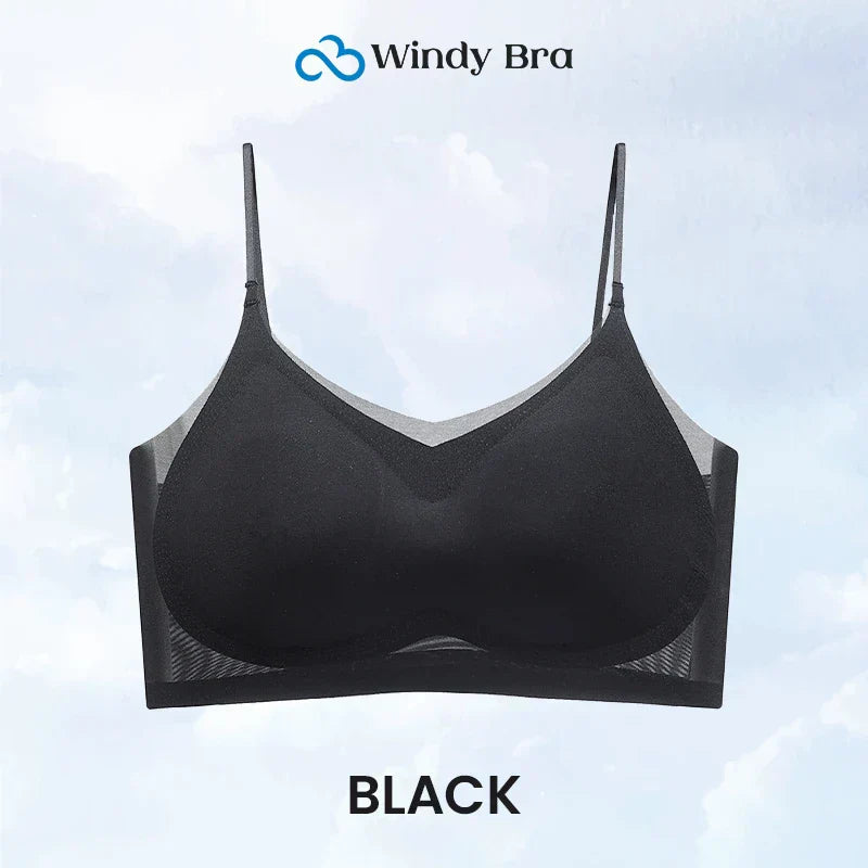 Summer seamless ultra thin plus size ice silk comfort bra