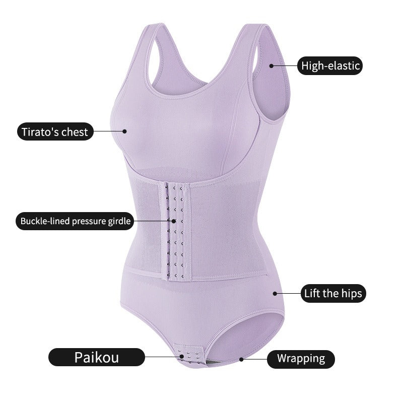 BUTTONED SHAPEWEAR BODYSUIT
