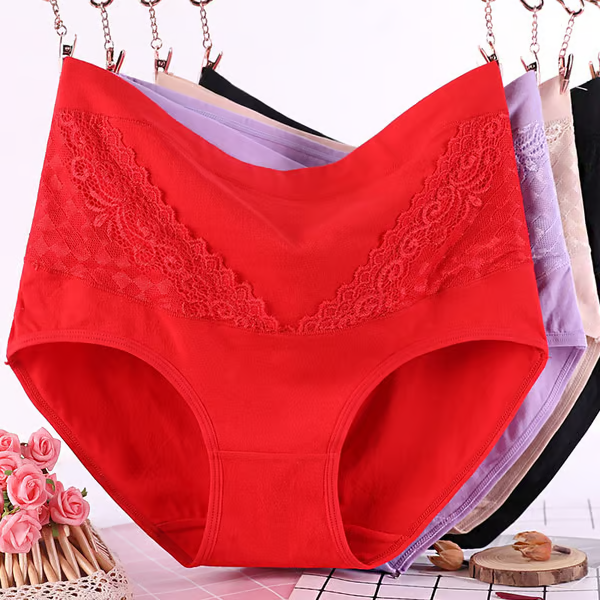 🔥High Waist Cotton Hygroscopic Underwear